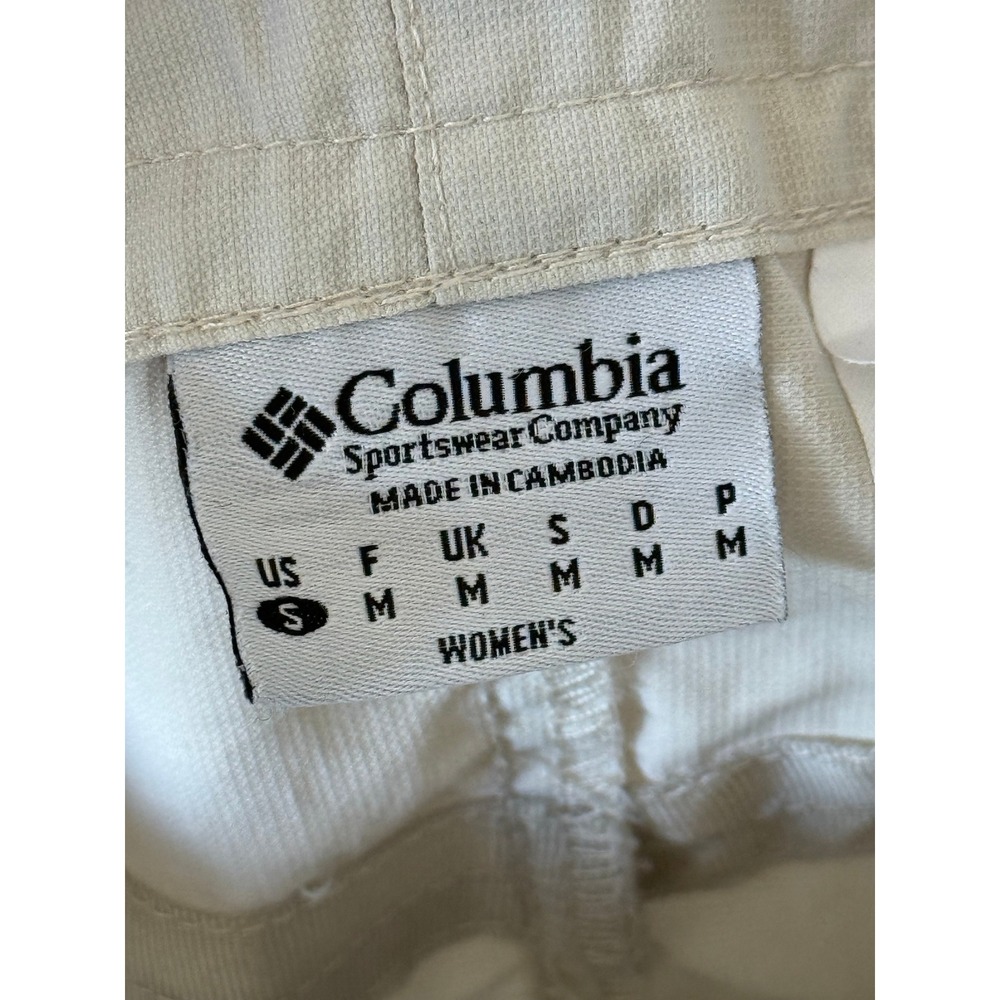VTG Columbia Cargo Mini Skirt Beige Nylon Granolacore Hiking Utility Gorpcore S - Picture 7 of 9